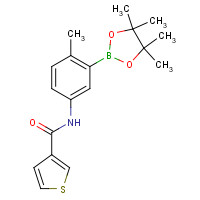 623907-56-2 N-[4-methyl-3-(4,4,5,5-tetramethyl-1,3,2-dioxaborolan-2-yl)phenyl]thiophene-3-carboxamide chemical structure