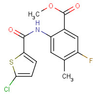 929214-83-5 methyl 2-[(5-chlorothiophene-2-carbonyl)amino]-5-fluoro-4-methylbenzoate chemical structure