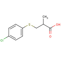254748-99-7 3-(4-chlorophenyl)sulfanyl-2-methylpropanoic acid chemical structure