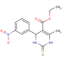 106720-50-7 ethyl 6-methyl-4-(3-nitrophenyl)-2-sulfanylidene-3,4-dihydro-1H-pyrimidine-5-carboxylate chemical structure