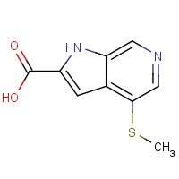 1256813-30-5 4-methylsulfanyl-1H-pyrrolo[2,3-c]pyridine-2-carboxylic acid chemical structure
