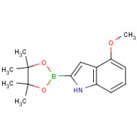 1072811-21-2 4-methoxy-2-(4,4,5,5-tetramethyl-1,3,2-dioxaborolan-2-yl)-1H-indole chemical structure