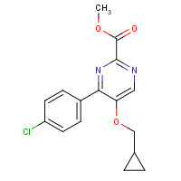 1364677-36-0 methyl 4-(4-chlorophenyl)-5-(cyclopropylmethoxy)pyrimidine-2-carboxylate chemical structure