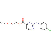 1428558-35-3 2-ethoxyethyl 2-(4-chloroanilino)pyrimidine-4-carboxylate chemical structure