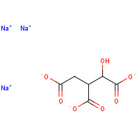 1637-73-6 trisodium;1-hydroxypropane-1,2,3-tricarboxylate chemical structure