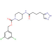 1613513-14-6 (3,5-dichlorophenyl)methyl 4-[4-(2H-triazol-4-yl)butanoylamino]piperidine-1-carboxylate chemical structure