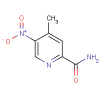 59290-38-9 4-methyl-5-nitropyridine-2-carboxamide chemical structure