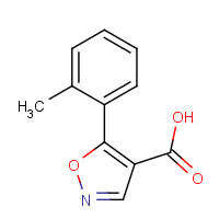 887408-10-8 5-(2-methylphenyl)-1,2-oxazole-4-carboxylic acid chemical structure