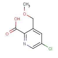 1386986-57-7 5-chloro-3-(methoxymethyl)pyridine-2-carboxylic acid chemical structure