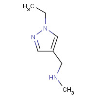 1002651-68-4 1-(1-ethylpyrazol-4-yl)-N-methylmethanamine chemical structure