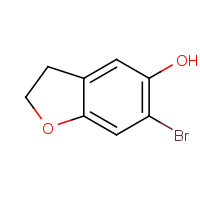 40492-53-3 6-bromo-2,3-dihydro-1-benzofuran-5-ol chemical structure