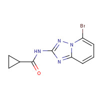 1142943-96-1 N-(5-bromo-[1,2,4]triazolo[1,5-a]pyridin-2-yl)cyclopropanecarboxamide chemical structure