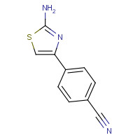 436151-85-8 4-(2-amino-1,3-thiazol-4-yl)benzonitrile chemical structure
