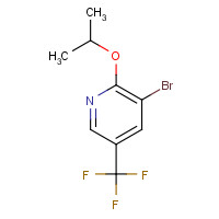 216766-04-0 3-bromo-2-propan-2-yloxy-5-(trifluoromethyl)pyridine chemical structure