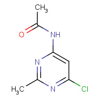 7253-63-6 N-(6-chloro-2-methylpyrimidin-4-yl)acetamide chemical structure