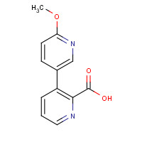 1223714-16-6 3-(6-methoxypyridin-3-yl)pyridine-2-carboxylic acid chemical structure