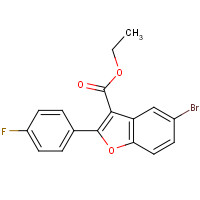 1333340-13-8 ethyl 5-bromo-2-(4-fluorophenyl)-1-benzofuran-3-carboxylate chemical structure