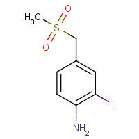 170151-08-3 2-iodo-4-(methylsulfonylmethyl)aniline chemical structure
