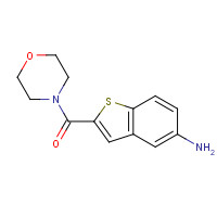 832102-95-1 (5-amino-1-benzothiophen-2-yl)-morpholin-4-ylmethanone chemical structure