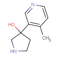 1225218-40-5 3-(4-methylpyridin-3-yl)pyrrolidin-3-ol chemical structure