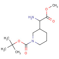 1219380-30-9 tert-butyl 3-(1-amino-2-methoxy-2-oxoethyl)piperidine-1-carboxylate chemical structure