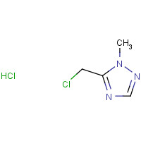 104256-69-1 5-(chloromethyl)-1-methyl-1,2,4-triazole;hydrochloride chemical structure