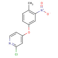 1529769-10-5 2-chloro-4-(4-methyl-3-nitrophenoxy)pyridine chemical structure
