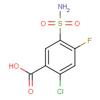 4793-24-2 2-chloro-4-fluoro-5-sulfamoylbenzoic acid chemical structure