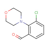 1446818-89-8 3-chloro-2-morpholin-4-ylbenzaldehyde chemical structure