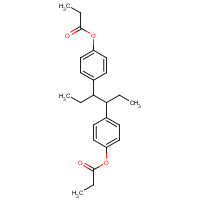 4825-53-0 [4-[4-(4-propanoyloxyphenyl)hexan-3-yl]phenyl] propanoate chemical structure