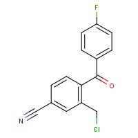 445312-08-3 3-(chloromethyl)-4-(4-fluorobenzoyl)benzonitrile chemical structure