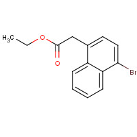 34841-59-3 ethyl 2-(4-bromonaphthalen-1-yl)acetate chemical structure
