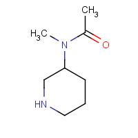 863248-45-7 N-methyl-N-piperidin-3-ylacetamide chemical structure