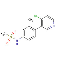 1357093-87-8 N-[4-(4-chloropyridin-3-yl)-3-methylphenyl]methanesulfonamide chemical structure