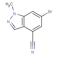 1245465-10-4 6-bromo-1-methylindazole-4-carbonitrile chemical structure