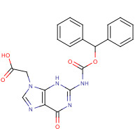 169287-79-0 2-[2-(benzhydryloxycarbonylamino)-6-oxo-3H-purin-9-yl]acetic acid chemical structure