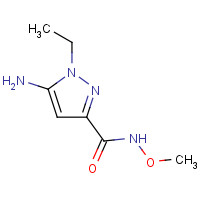1224888-19-0 5-amino-1-ethyl-N-methoxypyrazole-3-carboxamide chemical structure