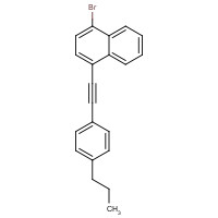 1296203-34-3 1-bromo-4-[2-(4-propylphenyl)ethynyl]naphthalene chemical structure