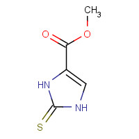57332-70-4 methyl 2-sulfanylidene-1,3-dihydroimidazole-4-carboxylate chemical structure
