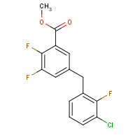 1305208-26-7 methyl 5-[(3-chloro-2-fluorophenyl)methyl]-2,3-difluorobenzoate chemical structure