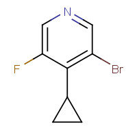 1404367-12-9 3-bromo-4-cyclopropyl-5-fluoropyridine chemical structure