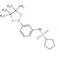 919347-89-0 N-[3-(4,4,5,5-tetramethyl-1,3,2-dioxaborolan-2-yl)phenyl]cyclopentanesulfonamide chemical structure