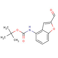 503621-02-1 tert-butyl N-(2-formyl-1-benzofuran-4-yl)carbamate chemical structure