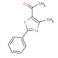 7520-94-7 1-(4-methyl-2-phenyl-1,3-thiazol-5-yl)ethanone chemical structure