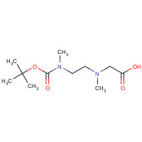 867064-15-1 2-[methyl-[2-[methyl-[(2-methylpropan-2-yl)oxycarbonyl]amino]ethyl]amino]acetic acid chemical structure