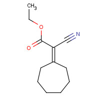 7402-61-1 ethyl 2-cyano-2-cycloheptylideneacetate chemical structure