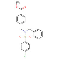 869775-77-9 methyl 4-[[benzyl-(4-chlorophenyl)sulfonylamino]methyl]benzoate chemical structure