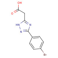 885281-00-5 2-[3-(4-bromophenyl)-1H-1,2,4-triazol-5-yl]acetic acid chemical structure