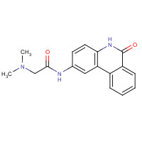 344458-19-1 2-(dimethylamino)-N-(6-oxo-5H-phenanthridin-2-yl)acetamide chemical structure