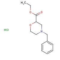 135782-26-2 ethyl 4-benzylmorpholine-2-carboxylate;hydrochloride chemical structure